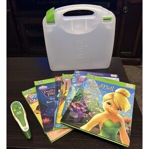 Leap Frog Tag Reading System with Pen, 6 Books, Carrying Case Disney Nickelodeon